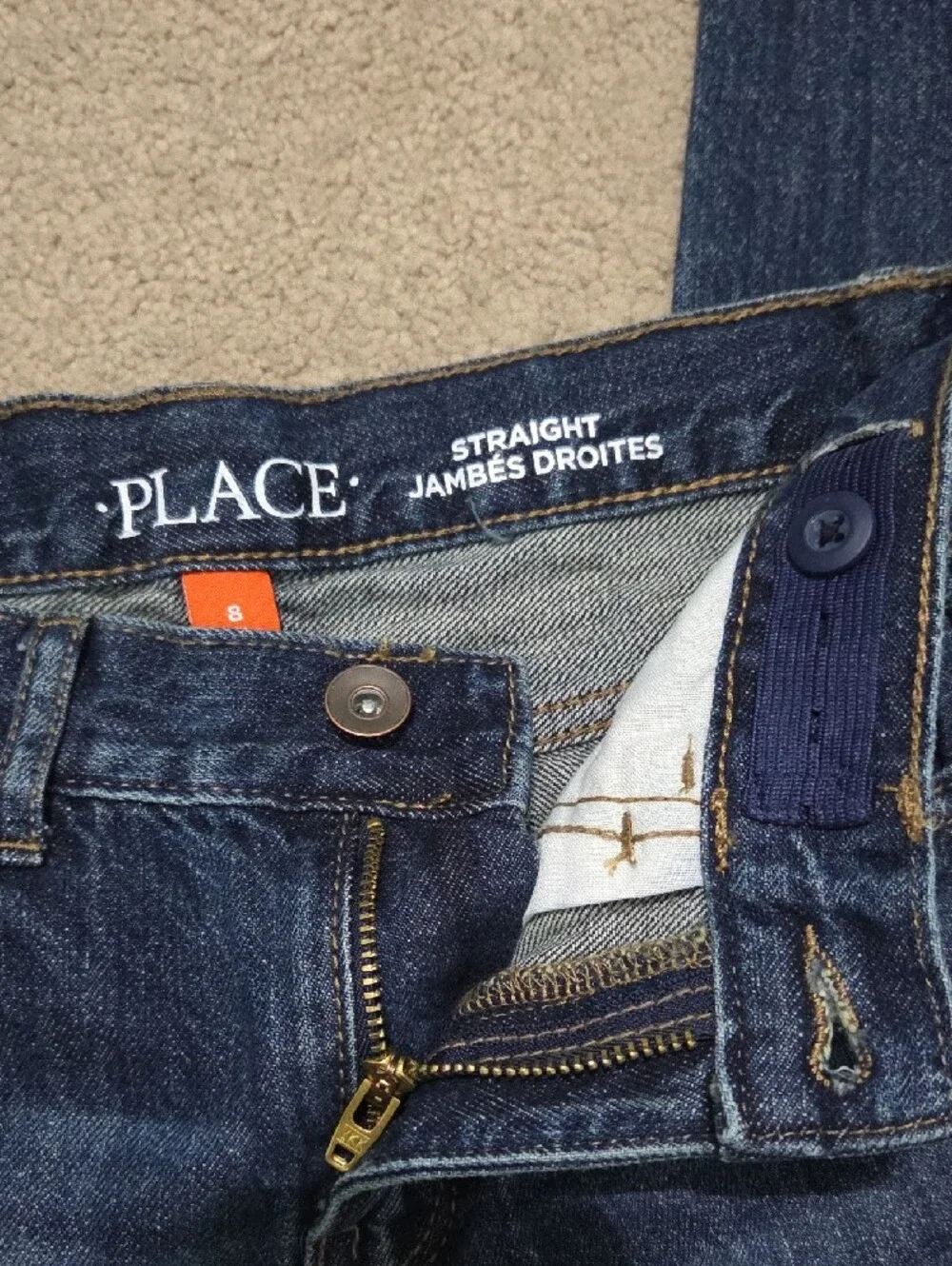 The Children's Place Dark Blue Straight Leg Jeans
